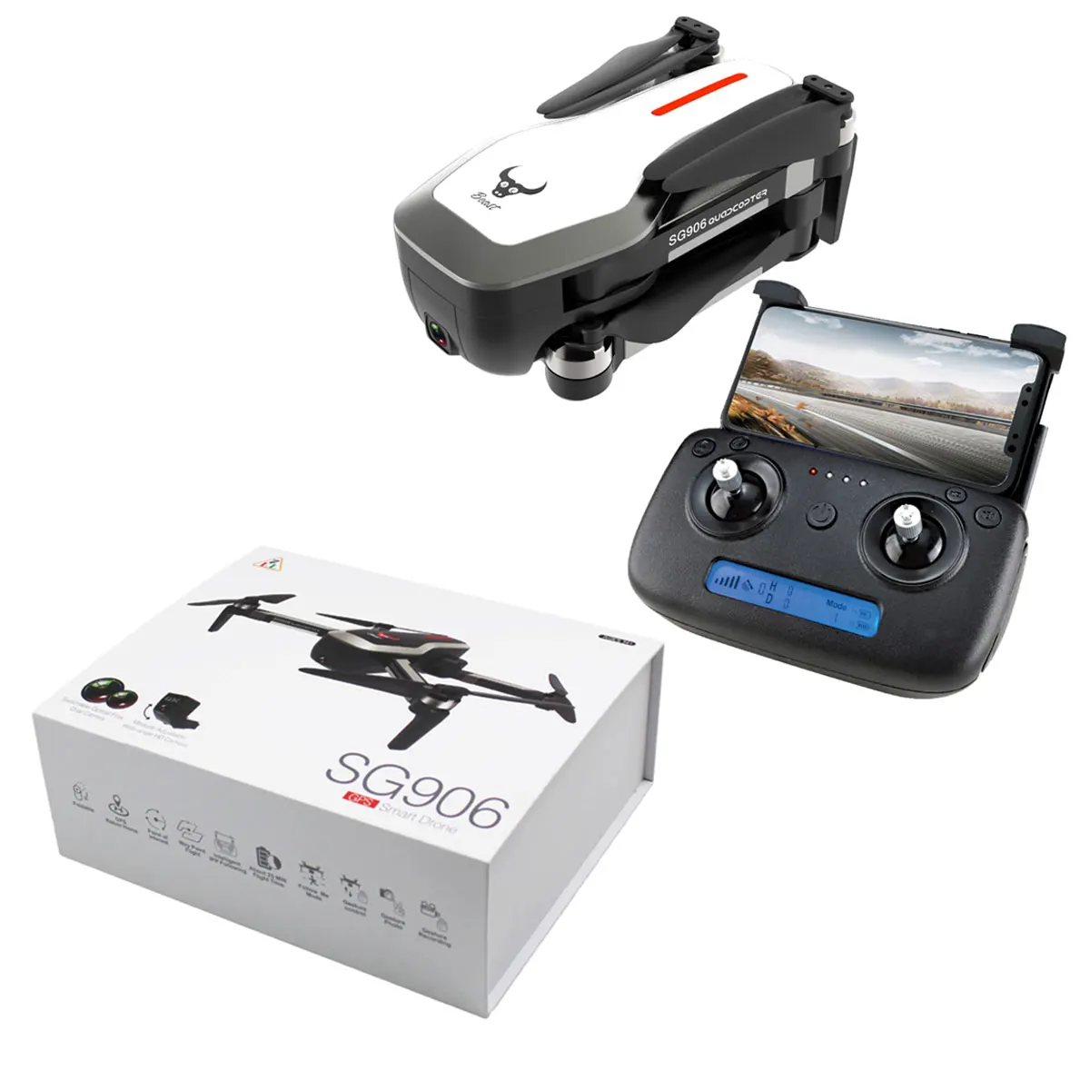 Type 1 SG906 мини Дрон GPS 5G wifi FPV 4K камера бесщеточный селфи складной Радиоуправляемый Дрон Дроны с камерой HD RC вертолет - Цвет: Type 1