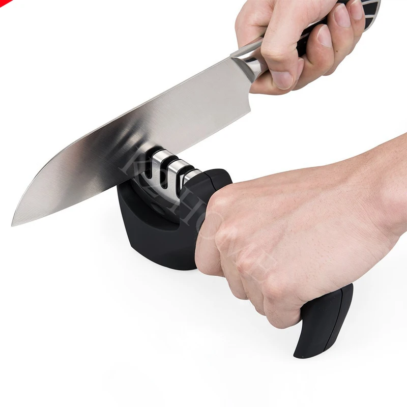 Точилка для кухонных ножей инструмент заточки 3 этапа не скользит | Дом и сад