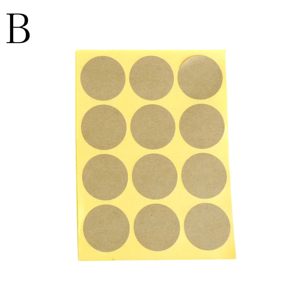 

Flower Shaped Blank Kraft Paper Stickers Seal Labels Gift Lables Stickers Gift Wrapping 120pcs