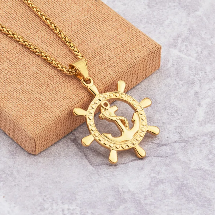 MCSAYS Jewelry Цепочки и ожерелья подвеска Хип-хоп корабль якорь Уил пшеницы цепи