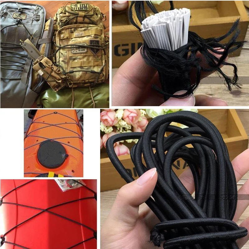 Премиум латексный Эластичный банджи шнур шок Веревка 10 метров грузовой галстук