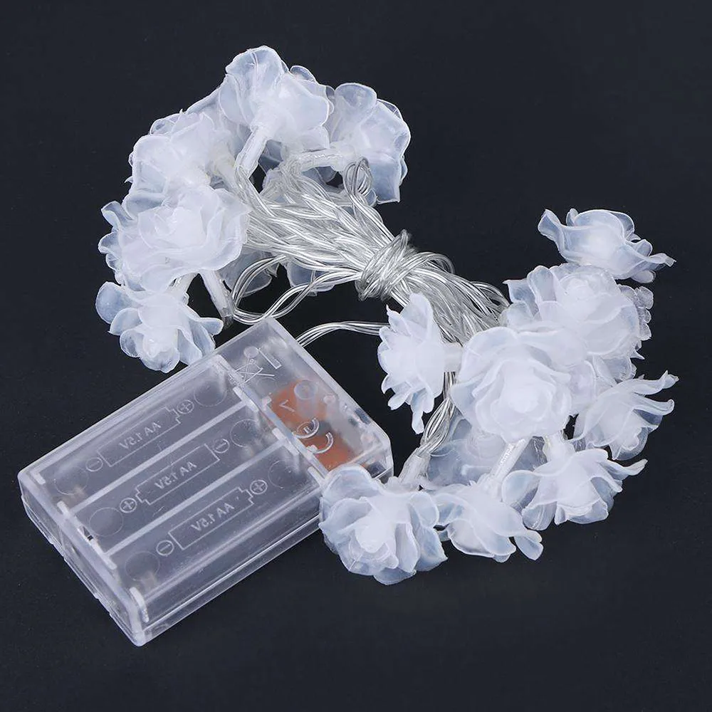 Новый высокое качество Батарея работает 10 футов 20 светодио дный белый кристалл