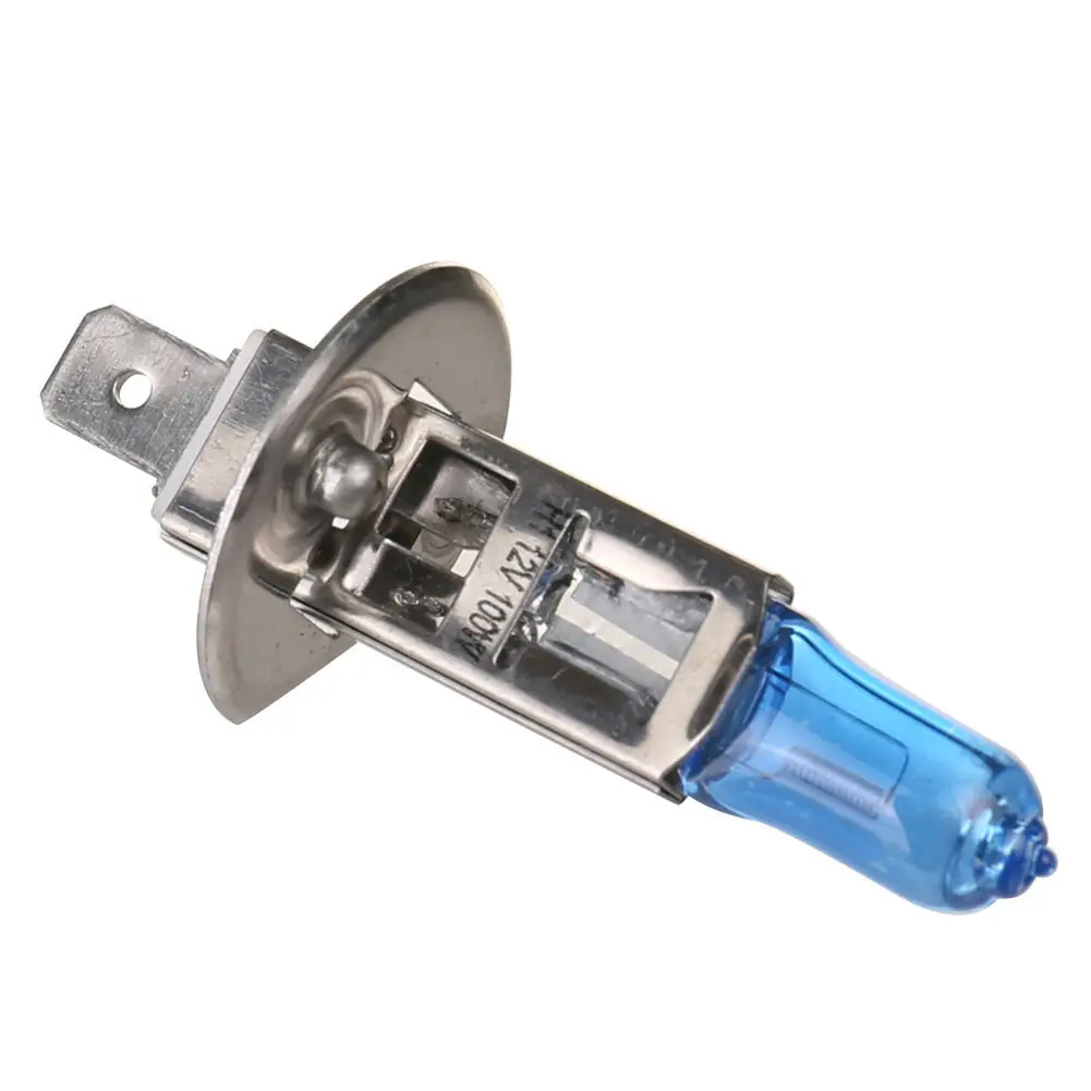 10x H1 DC 12V 100W 6000K автомобильные ксеноновые галогенные фары, лампы для фар, синий корпус, основание из алюминиевого сплава