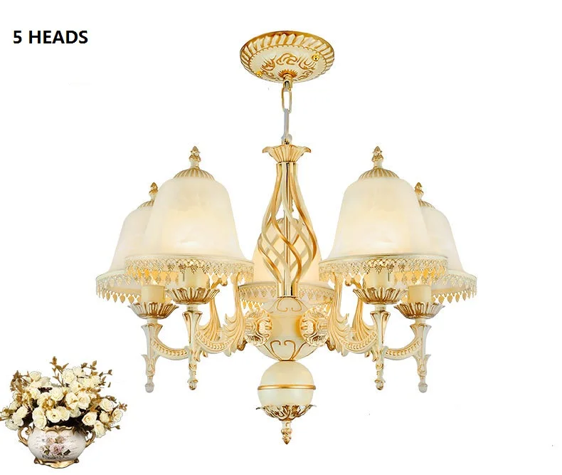 

European style 1/3/5 head chandelier European style lamp zinc alloy lamp holder home restaurant hotel chandeliers AC85-265V