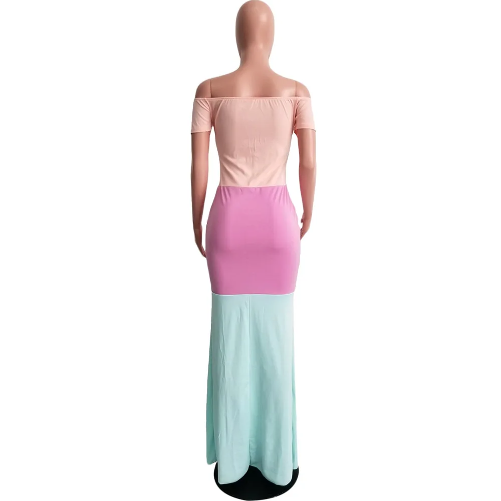 Женское длинное платье с открытой спиной и V-образным вырезом | Женская одежда