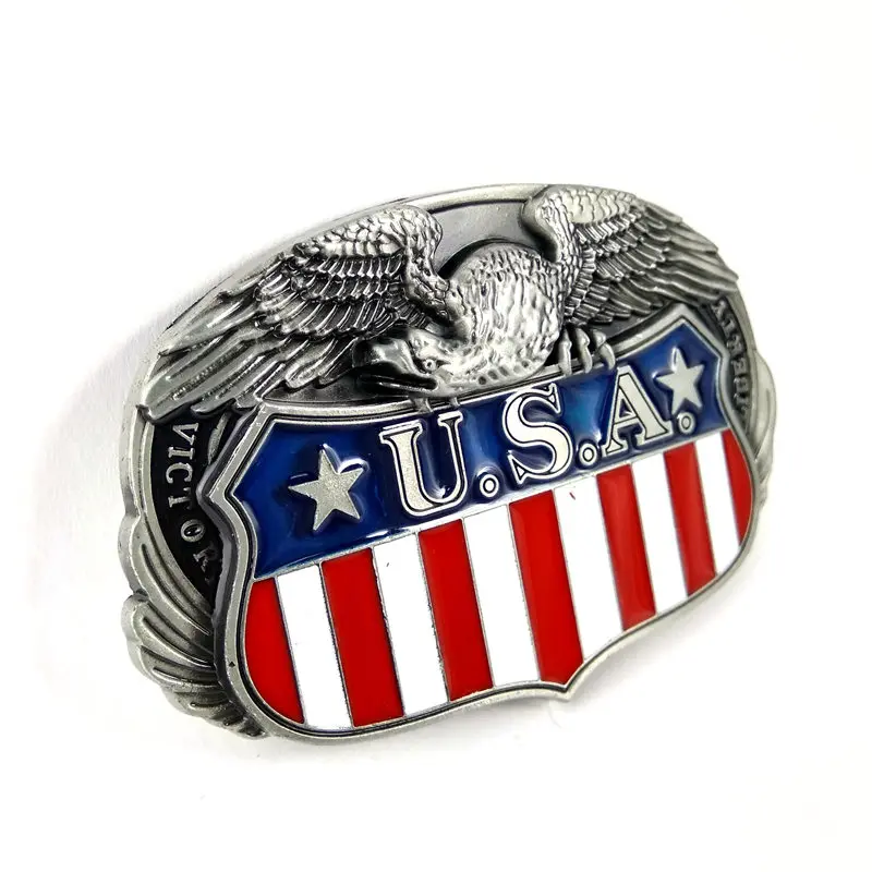 Американский Флаг Орел пряжки ремня мужские для ковбоя Ремни Аксессуары розница