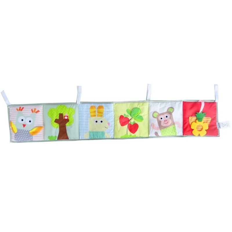 

Clip-On Pram Book Baby Crib Book Early Education Cloth Book Owl