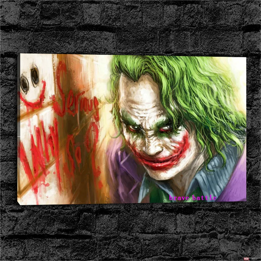 

Картина на холсте The Joker, домашний декор для гостиной, Современная фотография