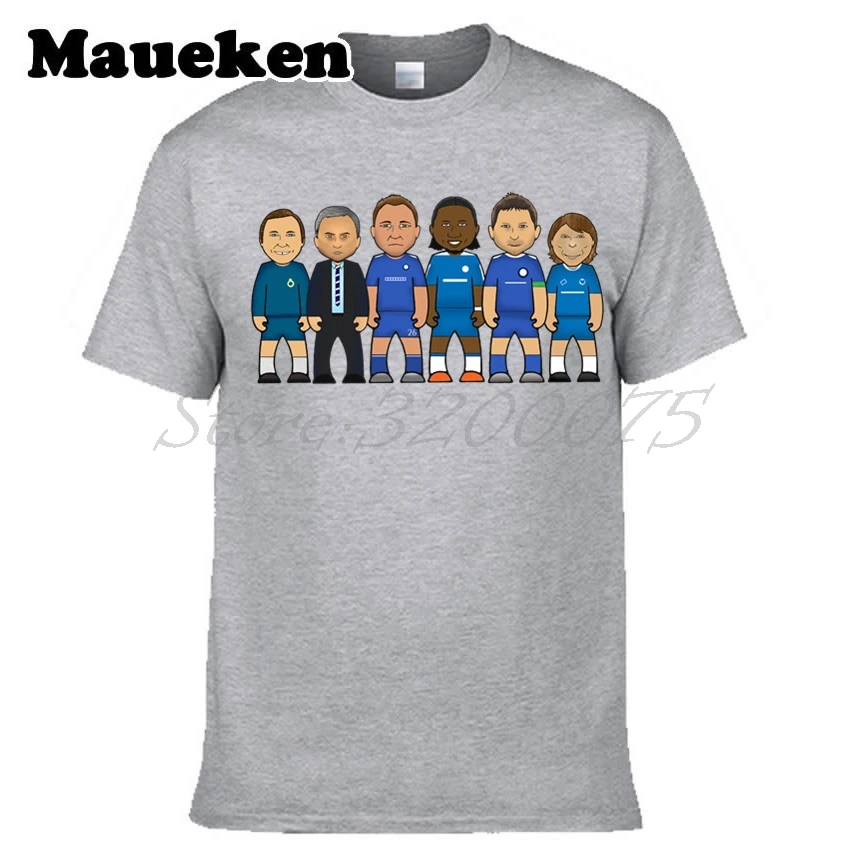 Мужская футболка Челси legend heroes Frank Lampard John Terry Didier Drogba Jose Mourinho Ron Harris Zola W0522006|men