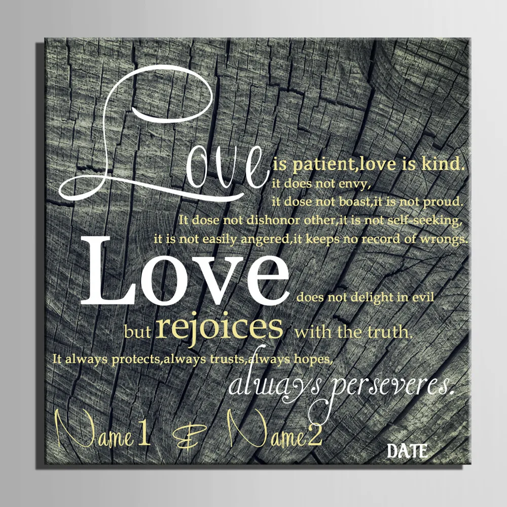 Подарок для вечеринки сделай сам Свадебный холст доска подписи живопись любовь