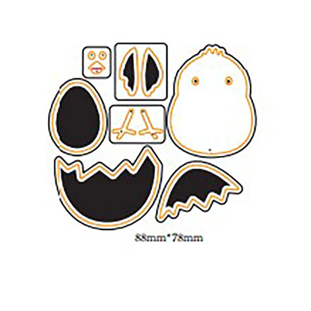 Маленький Цыпленок рамка металлические режущие штампы Новые Ремесленные