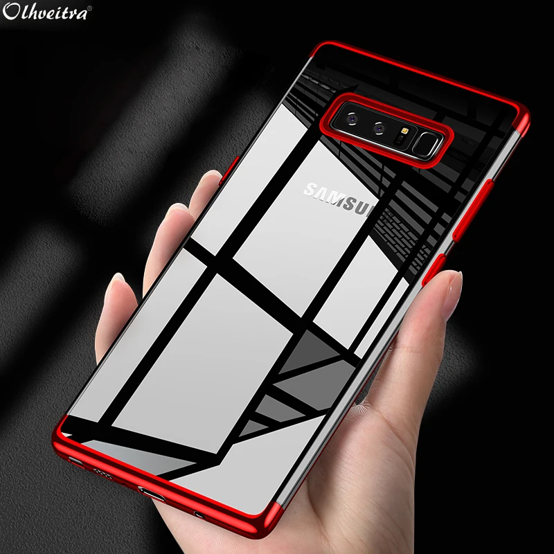 Мягкий чехол Olhveitra из ТПУ для Samsung Galaxy A50 A30 A10 A8 A6 A7 J8 J6 Plus 2018 A750 Роскошный прозрачный