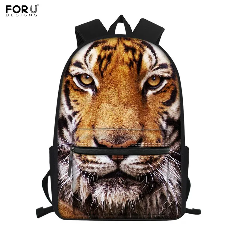 FORUDESIGNS 3D Zoo школьные рюкзаки в виде животных Тигр Леопардовый принт водонепроницаемые школьные рюкзаки для подростков путешествия рюкзак 3 шт./компл - Цвет: 3122Z58