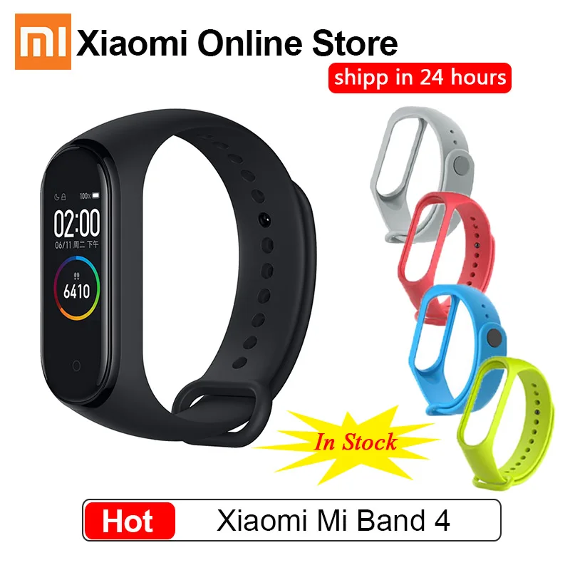 Xiaomi mi Band 4 умный Браслет пульсометр фитнес 135 мАч большой цветной экран Bluetooth 5,0 mi band 4 repalce mi Band 3