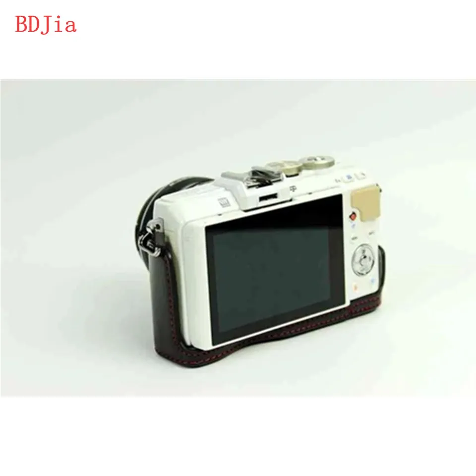 Новинка! Модная сумка для камеры чехол Olympus E PL10 PL9 PL8 искусственная кожа половина