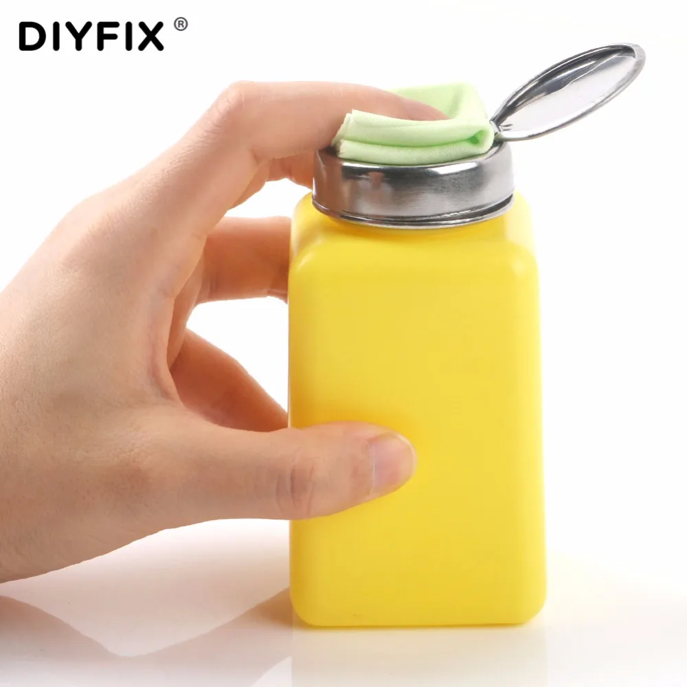 DIYFIX 180 мл Пустой насос диспенсер жидкий спиртовой Пресс бутылка полировка