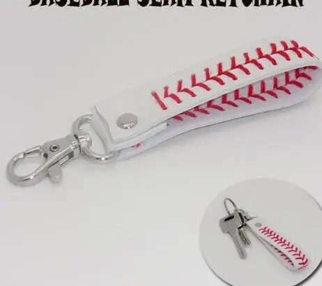 Жевательная резинка цепочка для ключей Спортивная сшитая кружево кожа брелок