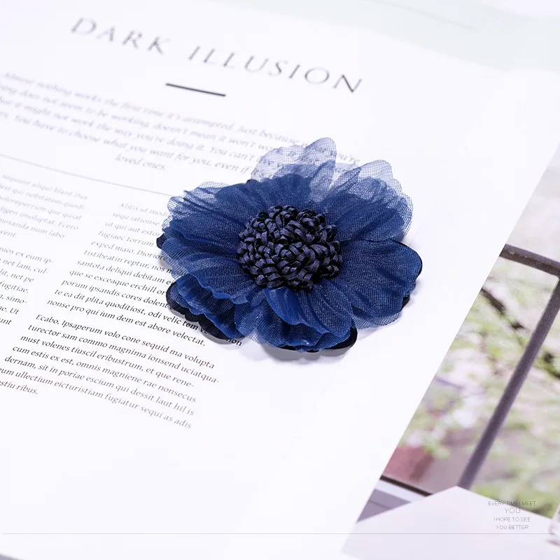 20 шт./лот корейские искусственные цветы нашивки для одежды сделай сам Пришивные