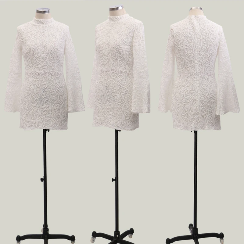 Женское платье Дамское Кружевное облегающее модное Повседневное на молнии с