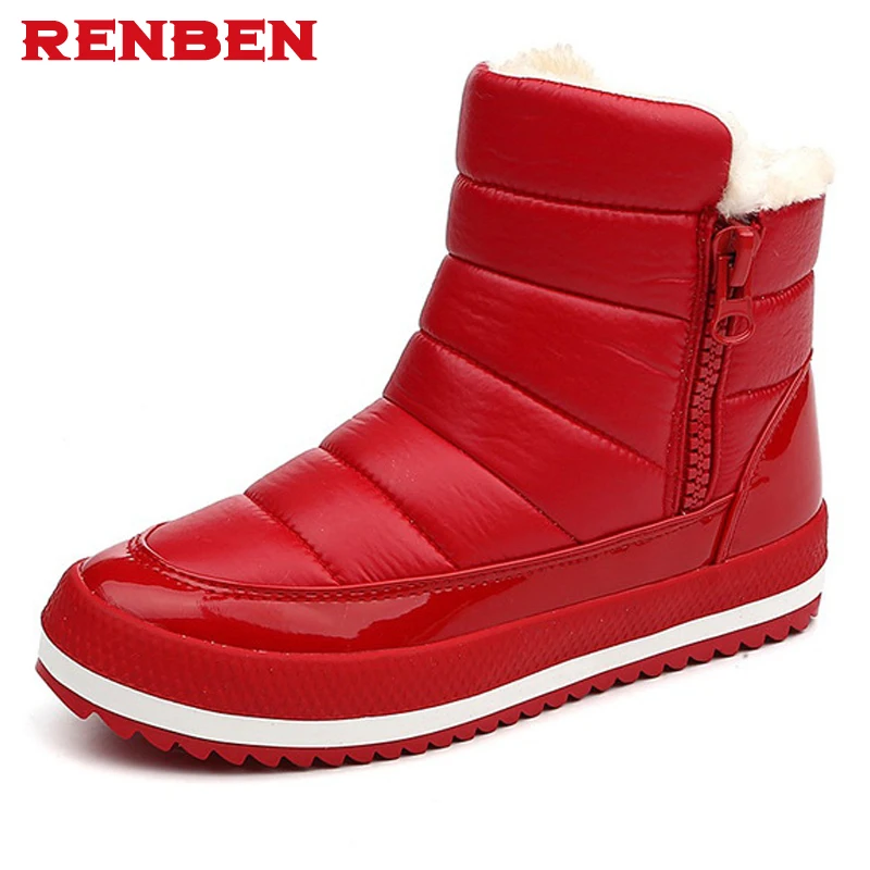 Зимние ботинки 2018 Брендовые женские зимние обувь для мам нескользящая