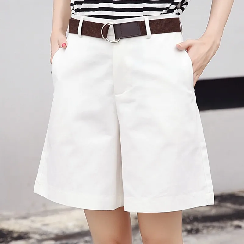 EXOTAO летние женские шорты свободные OL высокая талия Pantalones Mujer модные широкие