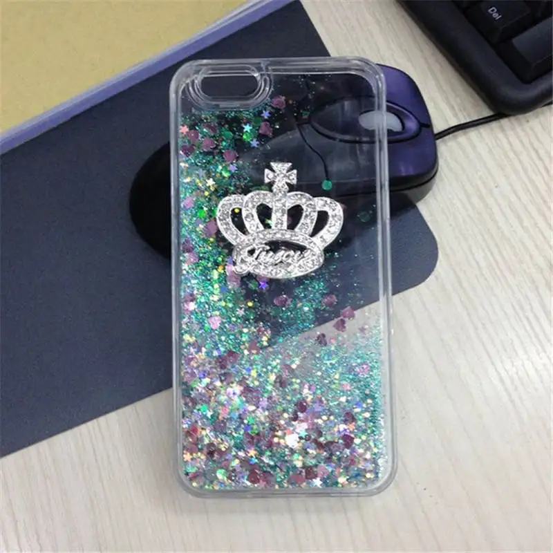 Diamond-Studded Liquid Quicksand For Iphone 66S 6P 78 78plus Xxs All-Inclusive Soft Shell Drop-Proof Cover |