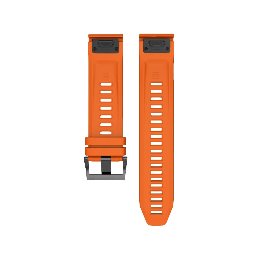 Orange 22 мм ремень для Garmin Fenix 5 Plus Смарт-часы ремень силиконовый браслет ремешок для часов браслет для Garmin Fenix 5 Plus - Цвет: Orange