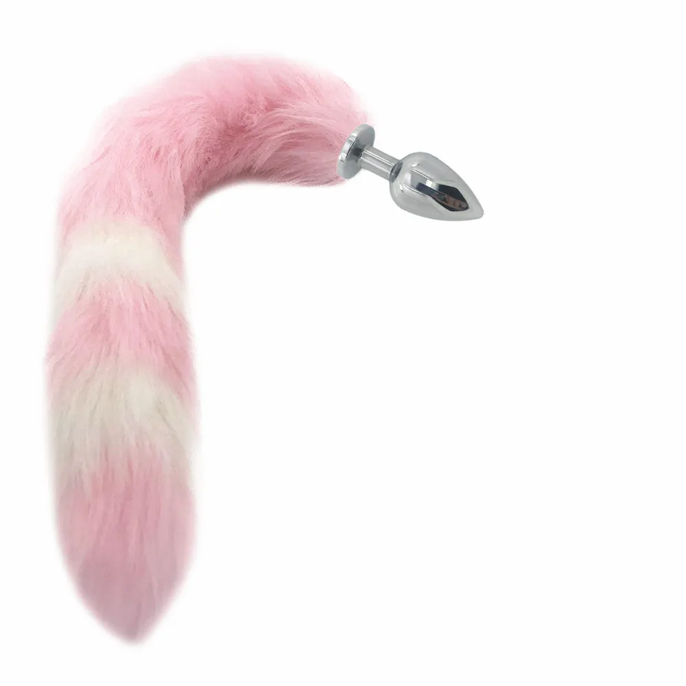 Супер длинная Анальная пробка с лисьим хвостом Женская эротическая силиконовая