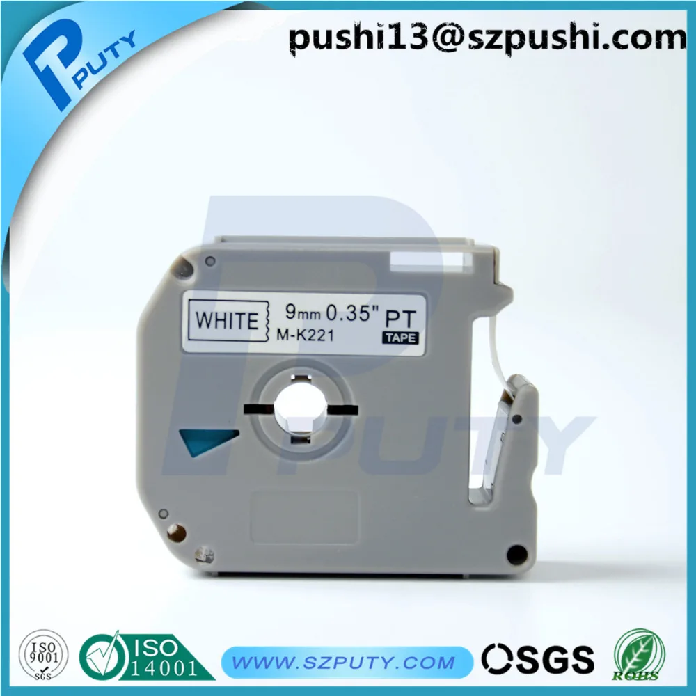 20PK сменная этикеточная Лента совместима с Brother MK221 M-k221 P-Touch Tape 9 мм x 8 м (5 PK черный на