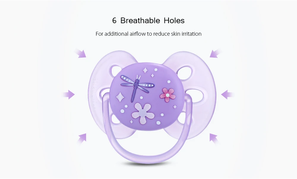 Avent 2 шт. силиконовые детские соски для малышей 6-18 месяцев BPA бесплатно цветочный узор Кормление Ортодонтические соски Детские Пустышки