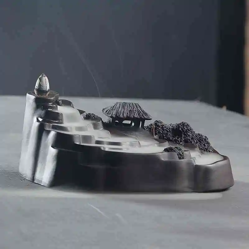 Курильница для благовоний Backflow подставка с изображением водопада гор реки