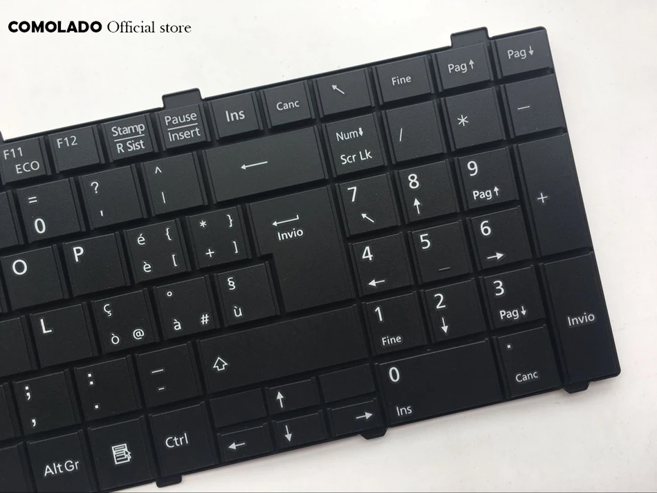 Клавиатура с итальянской раскладкой для Fujitsu Lifebook A530 A531 AH530 AH531 AH502 NH751 черная клавиатура с русским алфавитом это макет