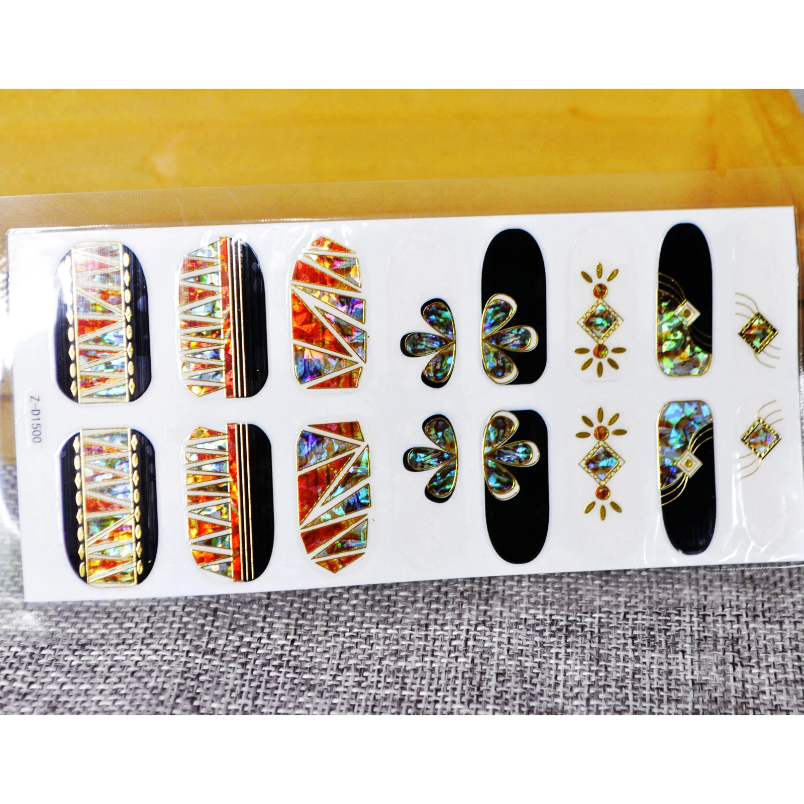 Пластиковые наклейки для ногтей сексуальный красный фиолетовый ромб алмаз