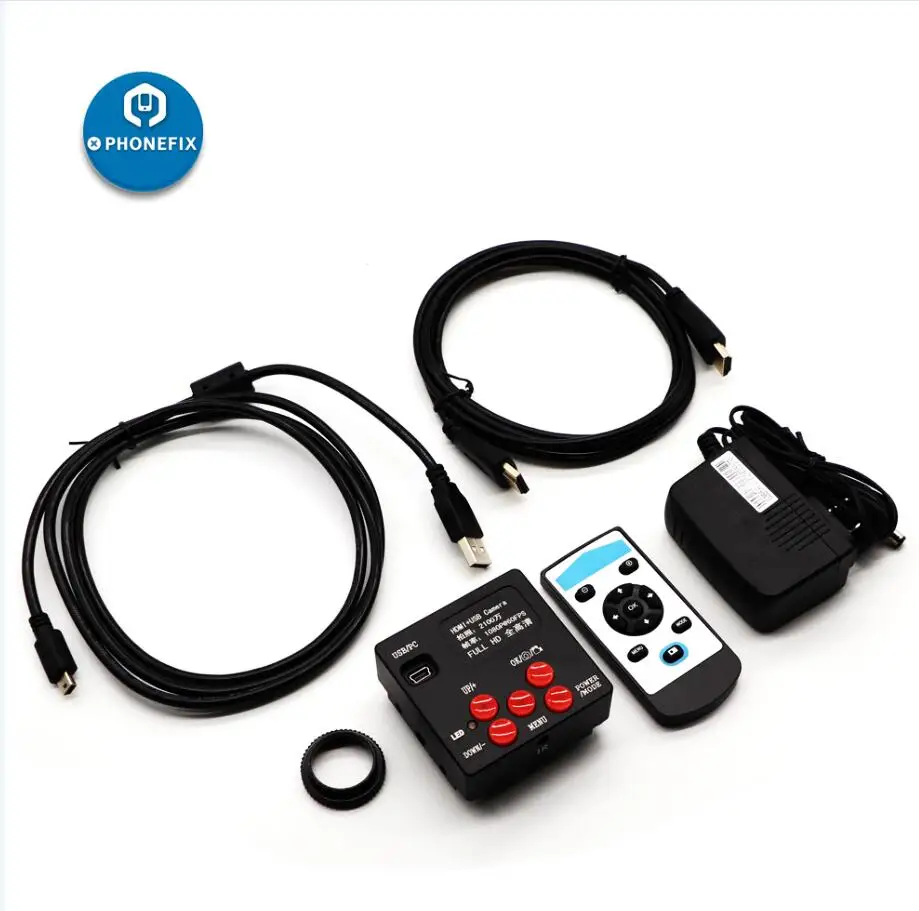 21MP HDMI Camera 14MP 16MP 20MP CMOS 1080P 60FPS HDMI USB промышленный микроскоп камера для сотового ремонт телефона PCB с tf-картой видеомагнитофон - Цвет: 21MP HDMI Camera