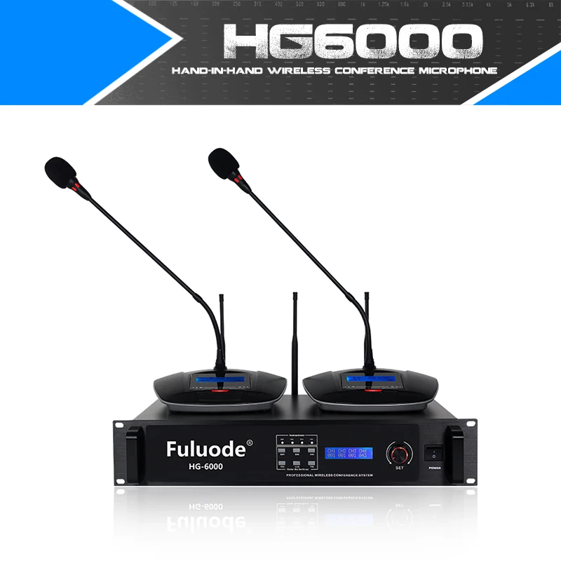 FULUODE беспроводной конференц микрофон профессиональный ручной гусиная шея 360