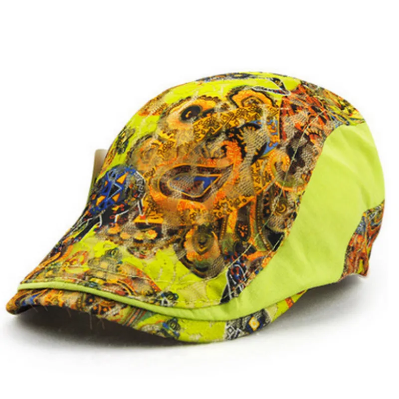 Женские береты с цветочным принтом 5 цветов|beret hat|beret capsummer beret |