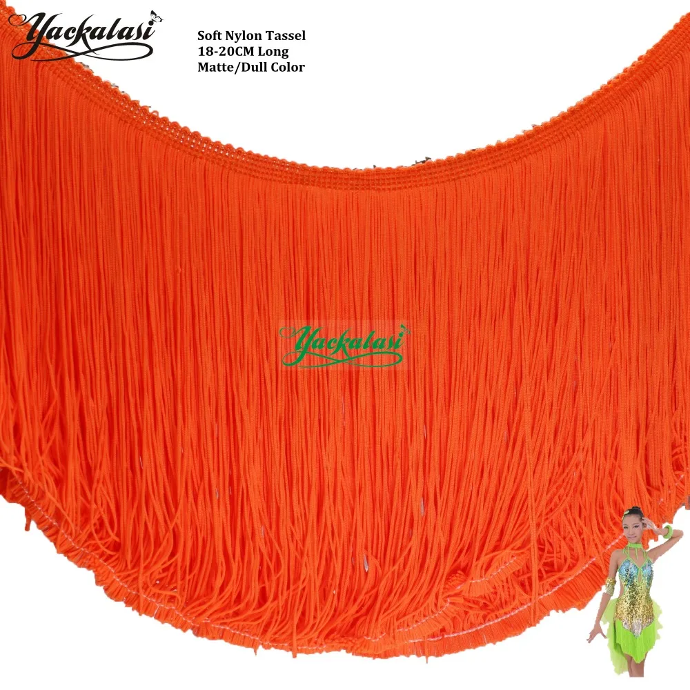 3 ярдов/партия латиноамериканских танцев с бахромой со шнуровкой и кисточками