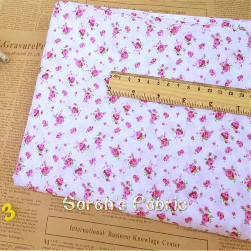 7pcs/lot 50x50cm Pink Floral Cartoon Apple Dot 100% Cotton Fabric Sewing Tilda Doll Cloth DIY Quilting Patchwork Tissue Textile | Дом и сад