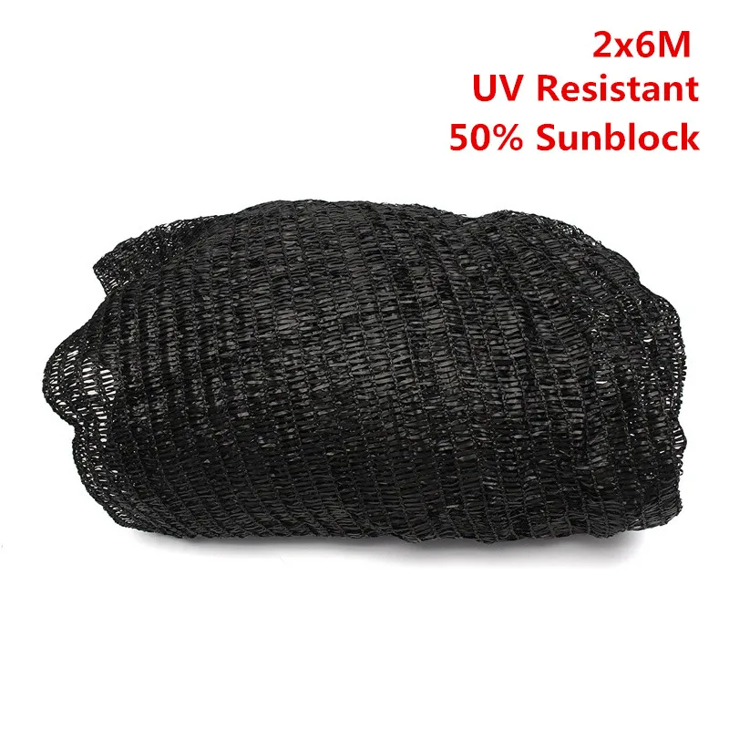 Самая низкая цена 2x6 м 50% солнцезащитный тент сетчатая ткань устойчивая к УФ