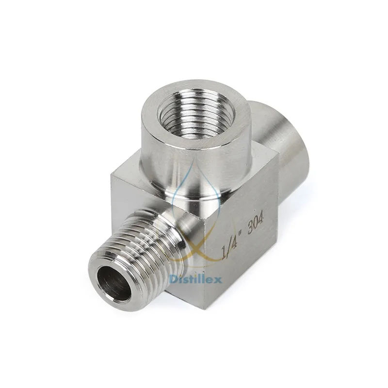 T адаптер 2x1/4 &quotFNPT 1x1/4&quot MNPT нержавеющая сталь 304.|Фитинги для труб| |
