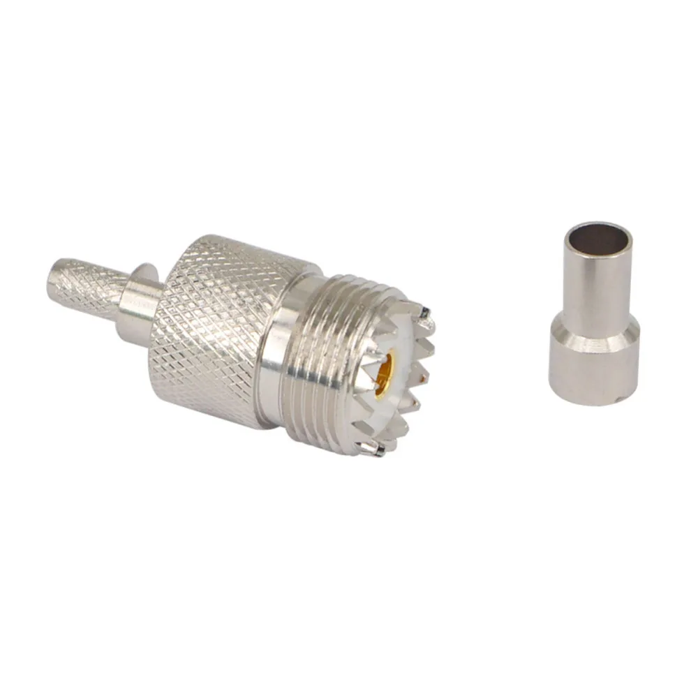 2 шт. обжимные соединители для окон UHF Female SO239 SO 239 RG58 RG142 LMR195 RG400 RF|Соединители| |