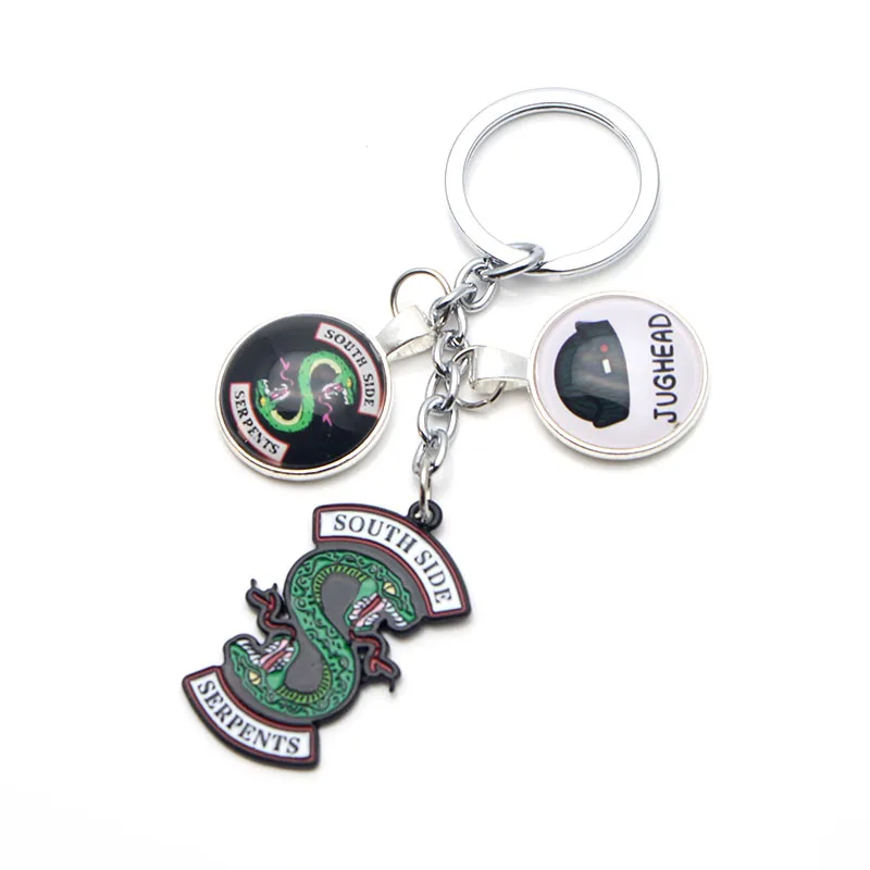 P2814 Dongmanli Riverdale TV jewelry Metal Enamel key chains key rings Car keychain for key Fans gift Fashion accessories