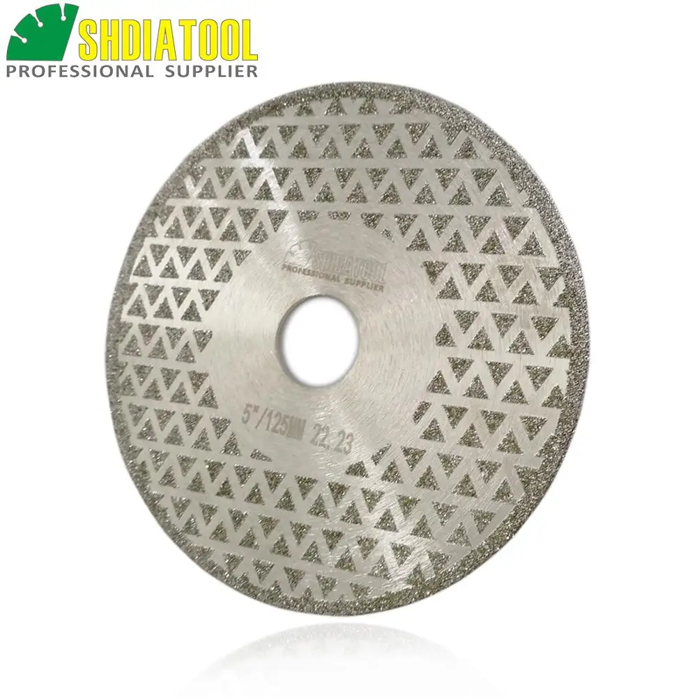 DIATOOL 5&quot Electroplated diamond cutting &amp grinding disc Bore 22.23 Diameter 125MM Both side coated saw blade|diamond bladediamond |
