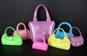 7 шт.компл., модная сумка на плечо, Повседневная сумка для куклы Барби, смешанные стили, кукольные сумки для девочек, подарки на день рождения, кукольный домик, рождественский подарок