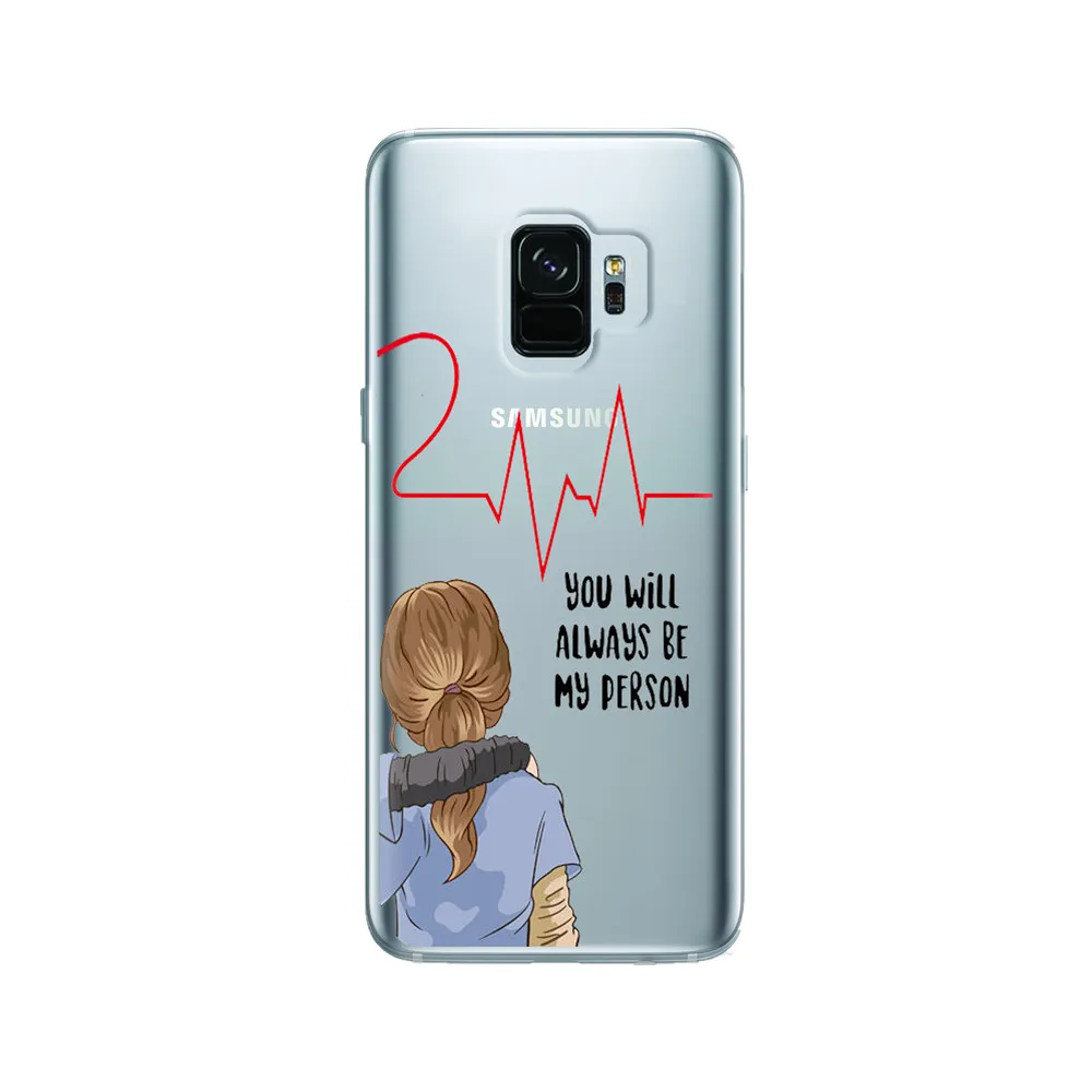GREYS Anatomy с принтом You are my человеком для samsung Galaxy A5 A7 A6 A8 S6 S7 S8 S9 J5 J7 2016 2018 2017 Edge Plus Note9