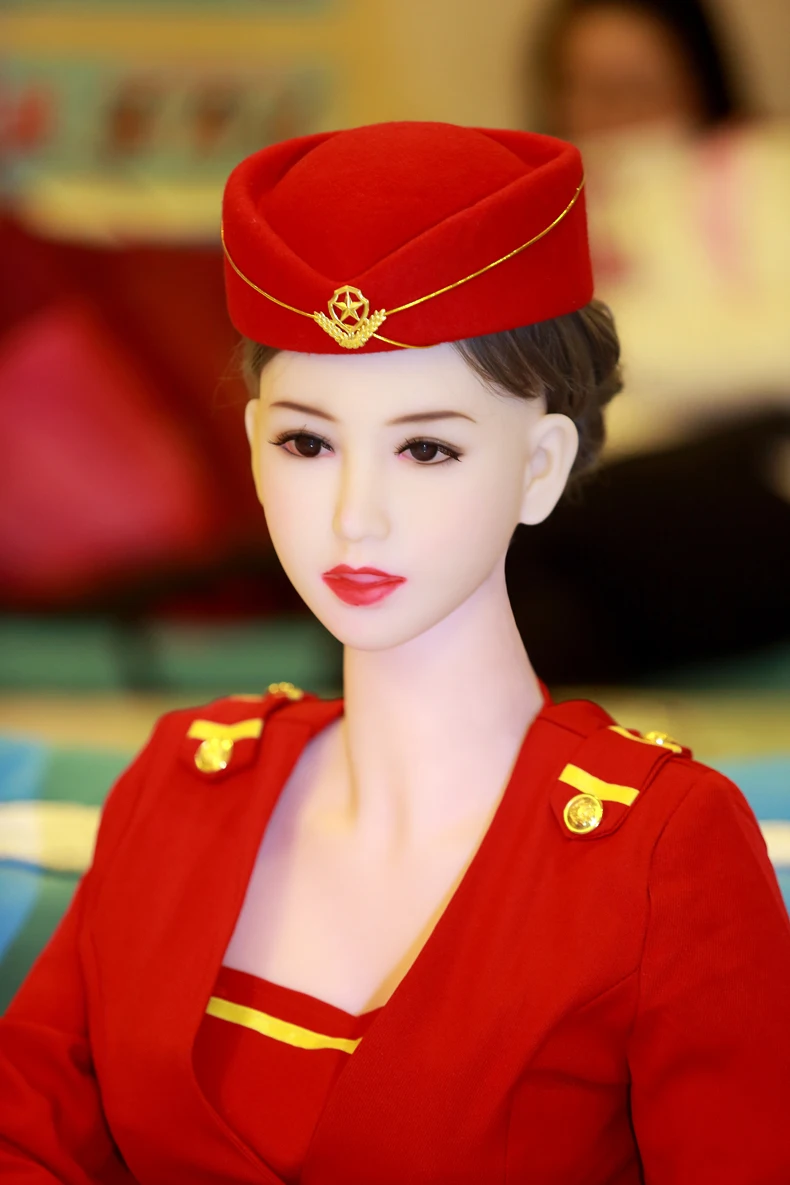 168 см Бортпроводник реальный TPE твердый силикон секс куклы голова Реалистичный