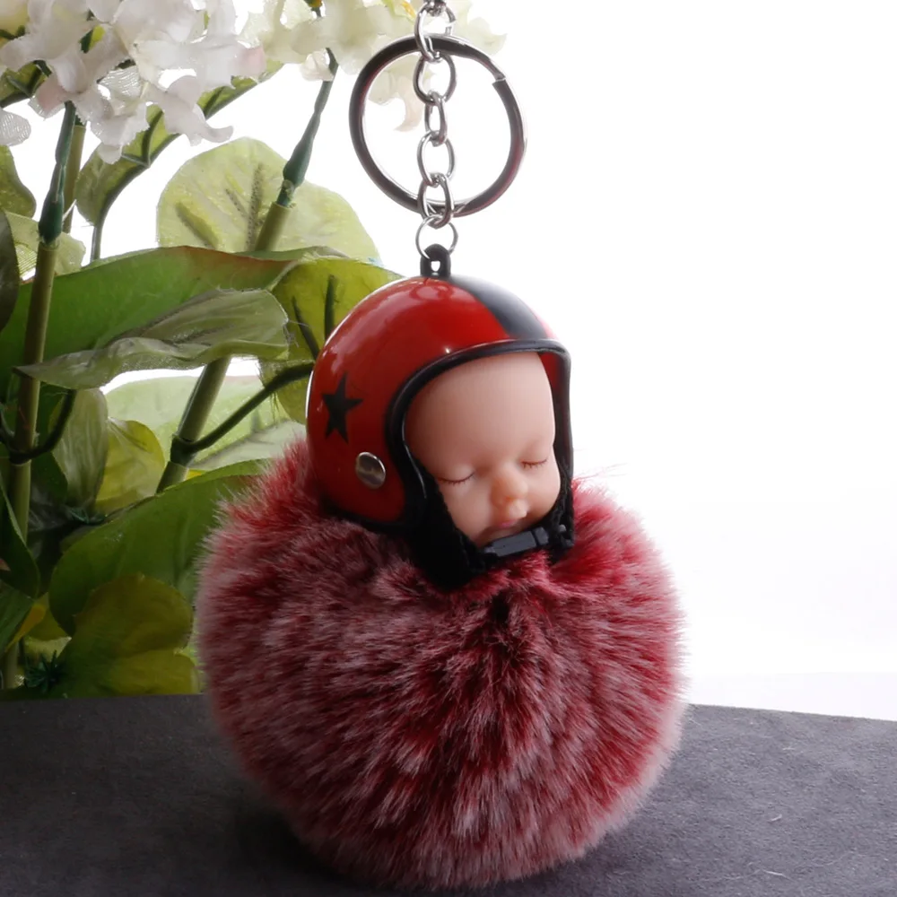 Новинка плюшевая Спящая кукла Kawaii брелок мягкий на ощупь милый детский для