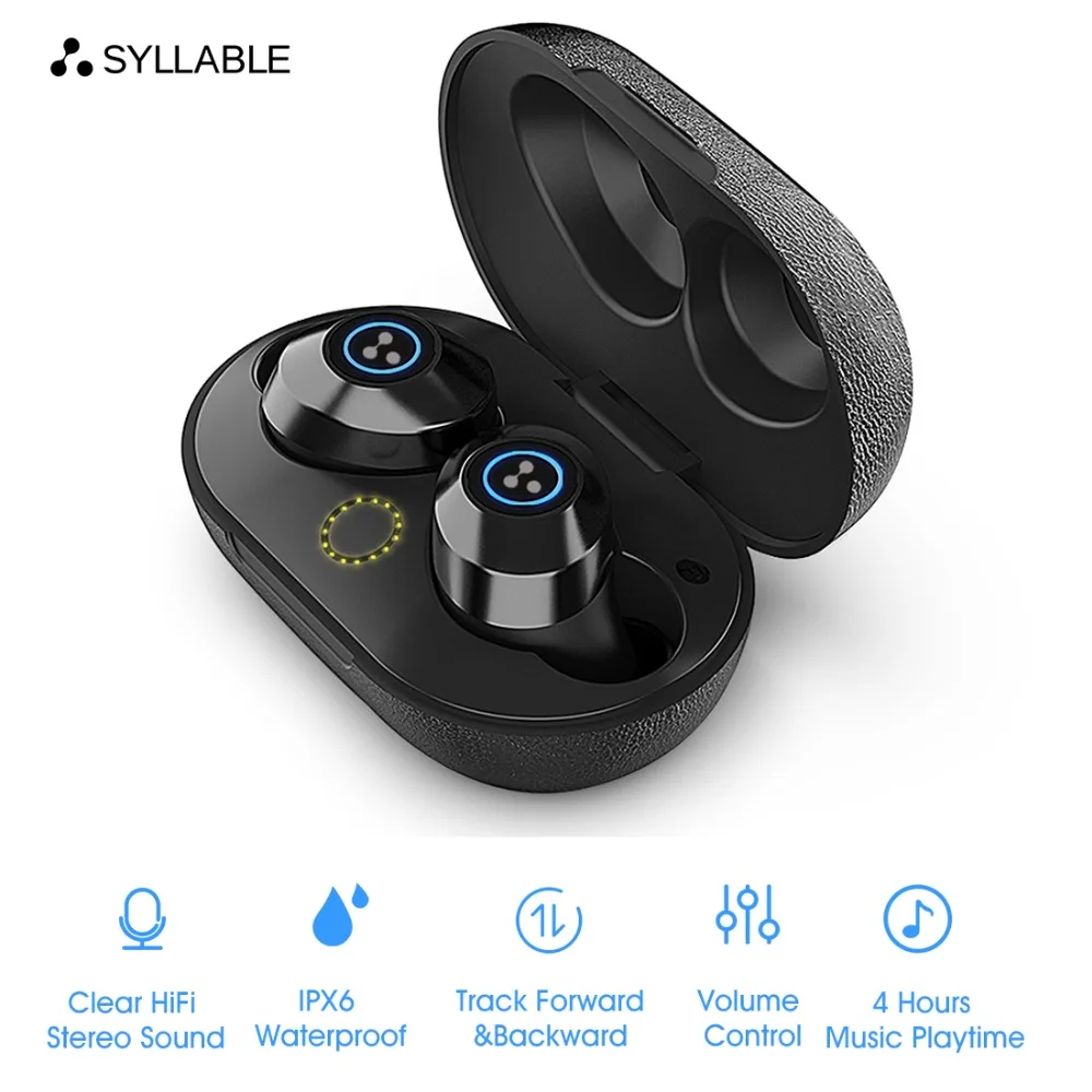 Оригинальная беспроводная гарнитура Syllable S105 с регулятором громкости настоящая