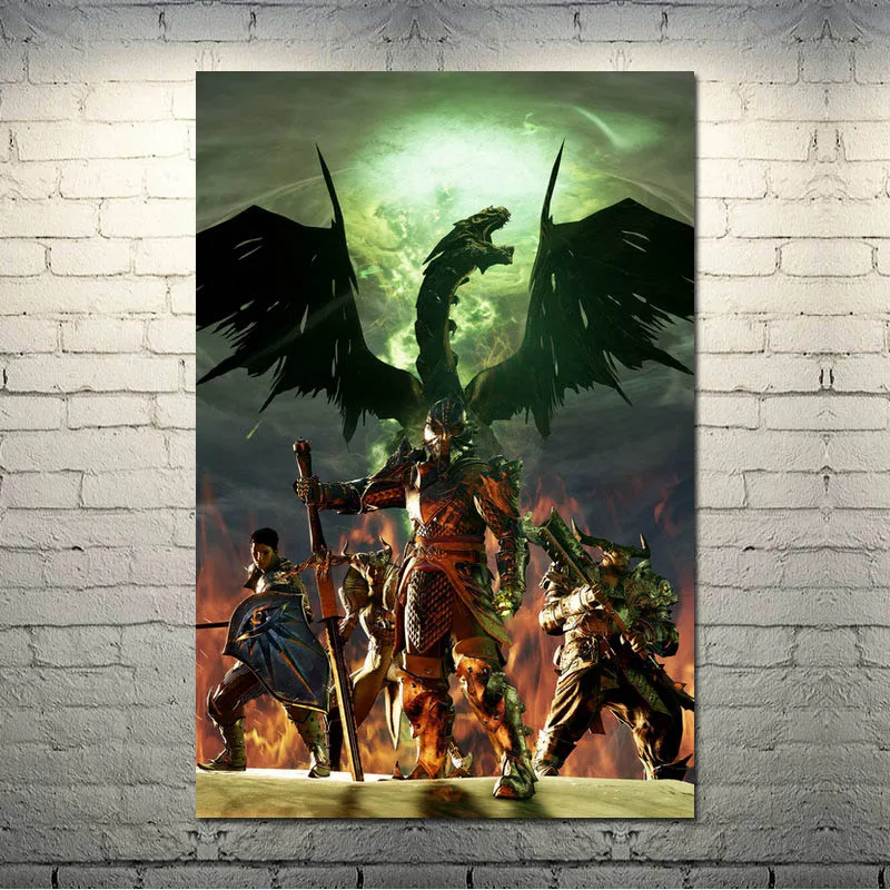 picture 6 Dragon Age инквизиция игра искусство шелк Холст плакат 13x20 24x36 дюймов настенные картины-001 - Цвет: picture 6