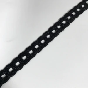 12mm black 5mts Горячее предложение! Распродажа! 5 метров 1,2 см до 4 см ширина черные аксессуары для одежды кружевной материал эластичный шитье кружева отделка ленты ожерелье - Цвет: 12mm black 5mts